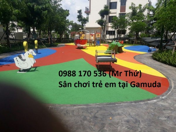 thi công Sân chơi trẻ em tại Gamuda (Hà Nội)